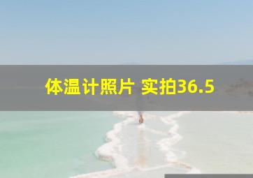 体温计照片 实拍36.5